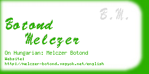 botond melczer business card